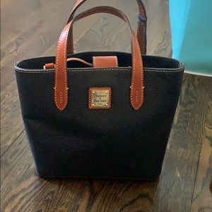Dooney & Bourke black and brown mini tote